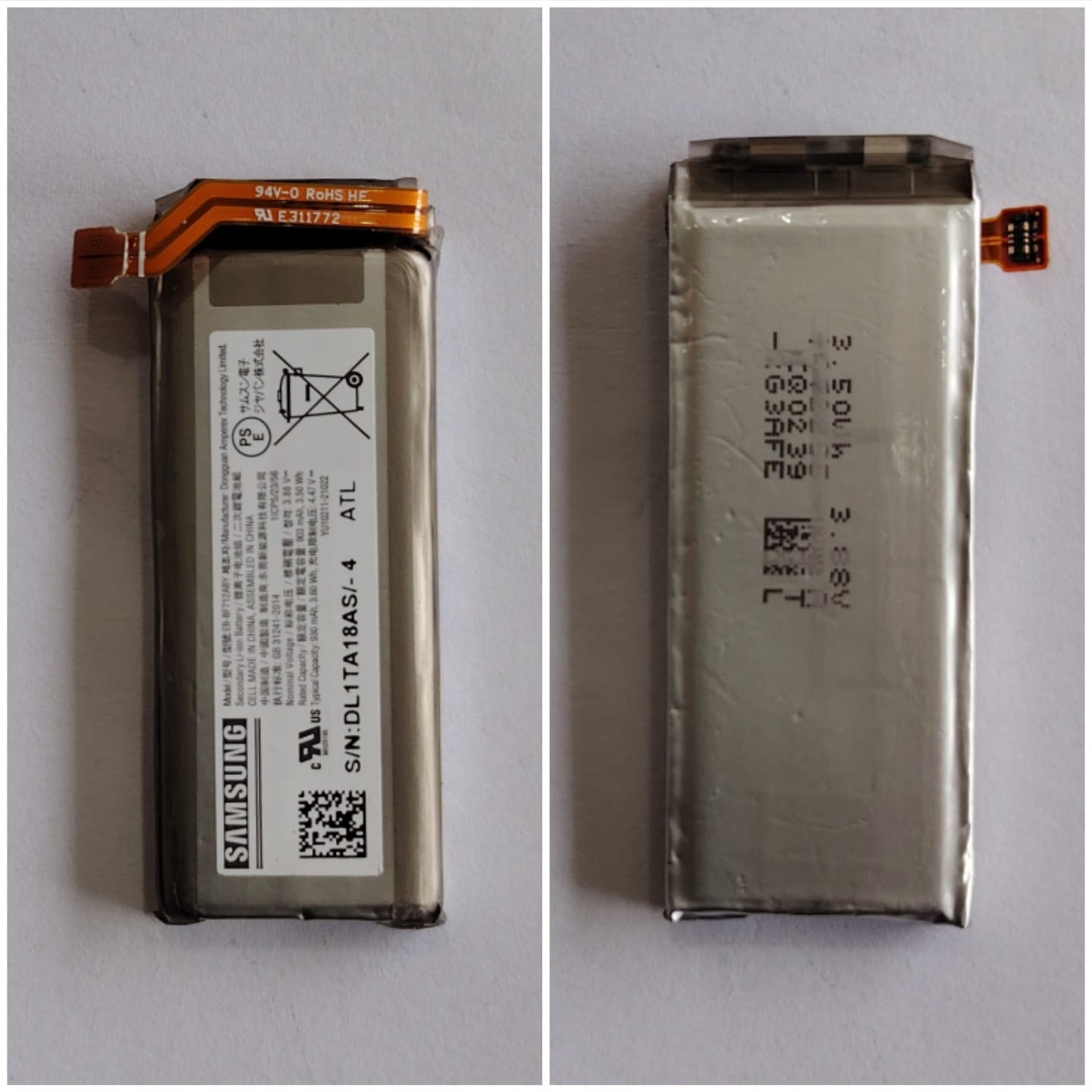 Batería Secundaria Samsung Z Flip 3 / F711B/U