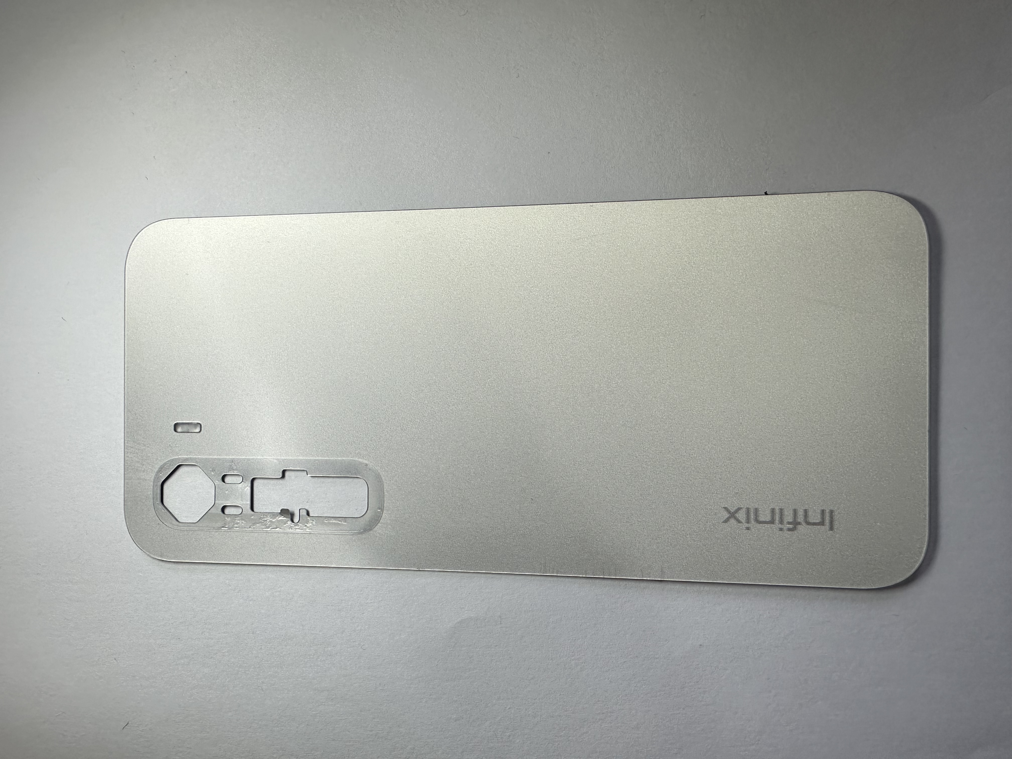 Tapa Infinix Hot 60 pro Color Gris