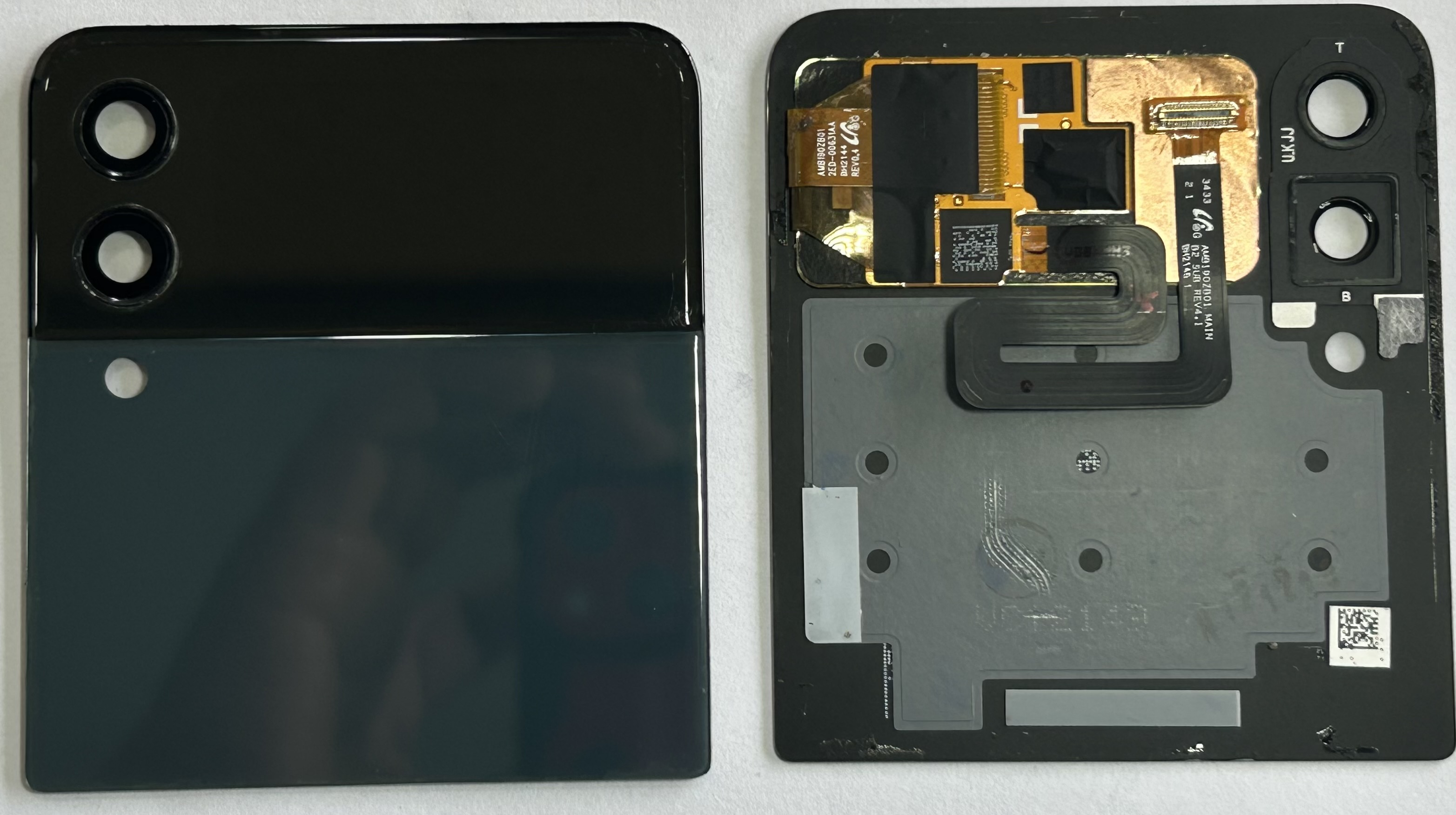 Tapadera con LCD Samsung Z Flip 3 / F721B/U/F Azul