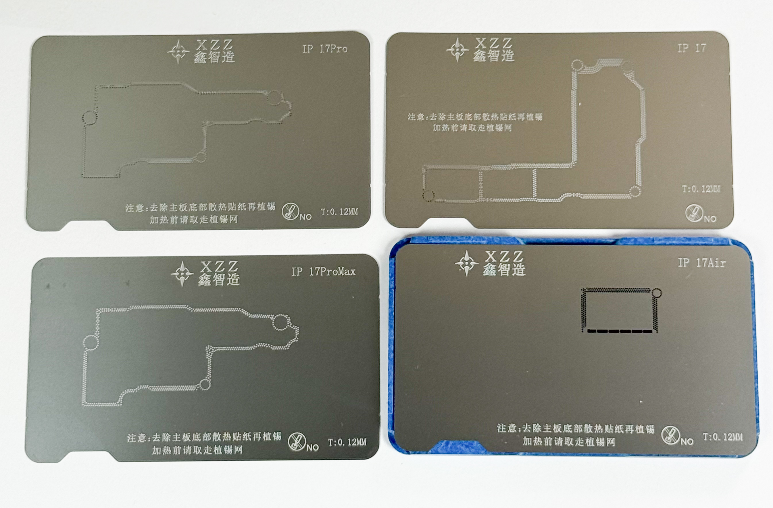Stencil XZZ Union de Placas Iphone 17 / 17 Air / 17 Pro / 17 Pro Max